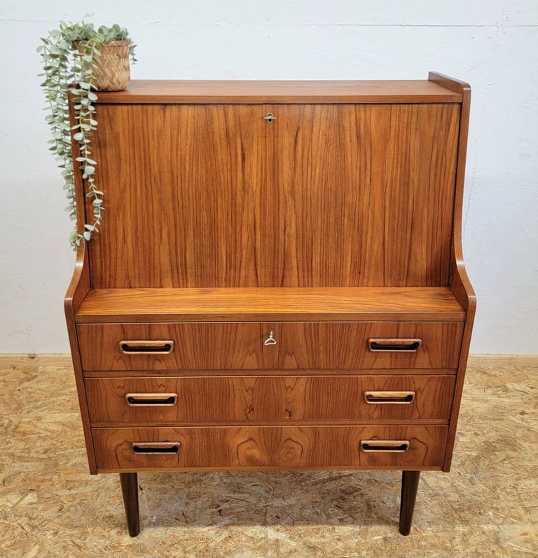 Retro Danish Gunnar Nielson Tibergaard Teak Bureau/Desk - Mid Century G-Plan Era