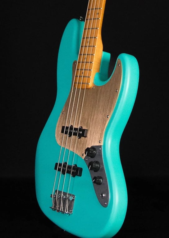 * Squier 40th Anniversary Classic Vibe Jazz Bass Guitar Seafoam Green Fender Designed Pickups