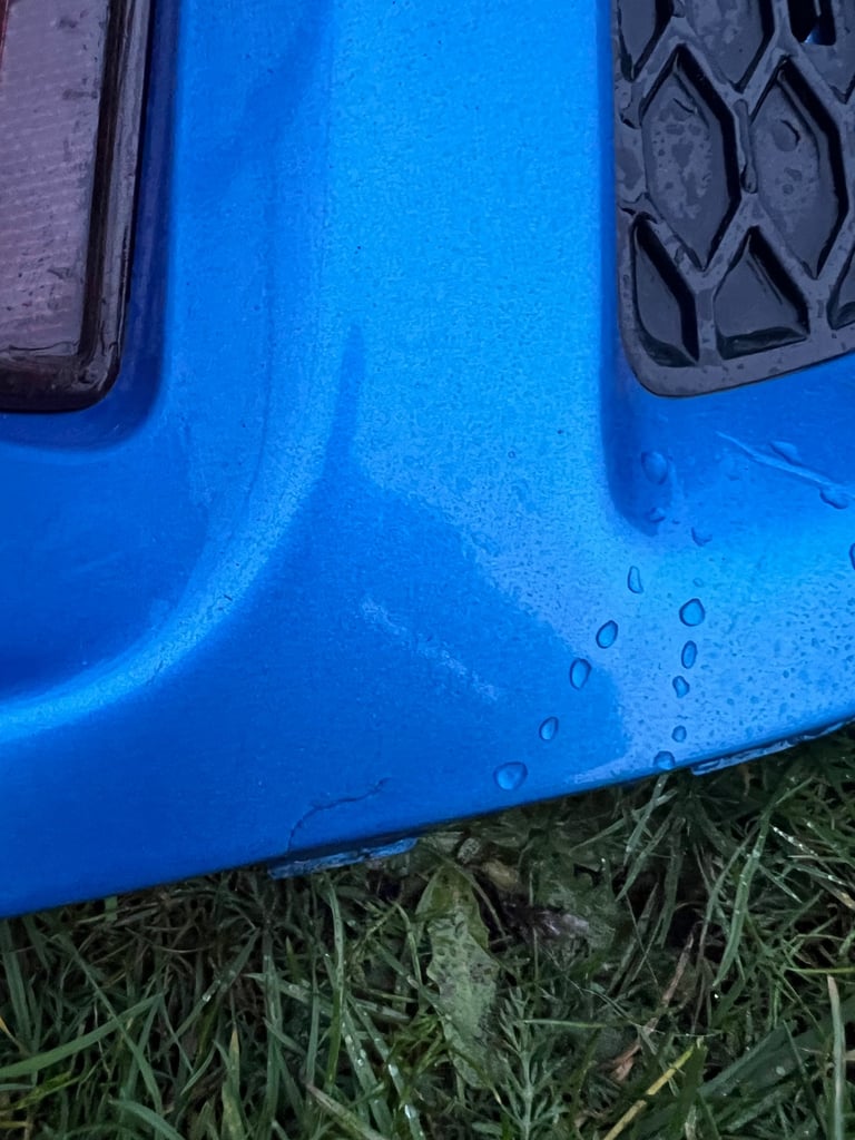 Vauxhall Astra h vxr rear bumper diffuser Arden blue 