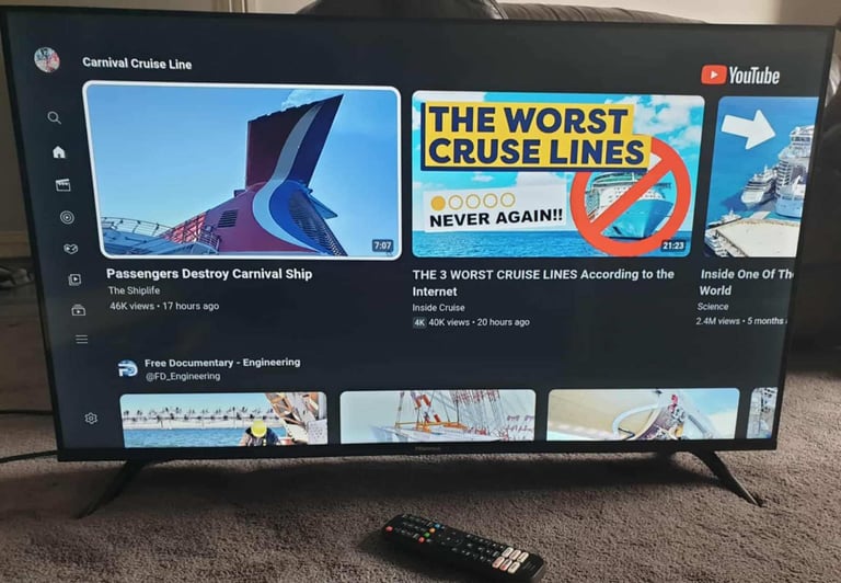 Smart 39inch Hisense Tv WiFi, YouTube,  Netflix builtin 