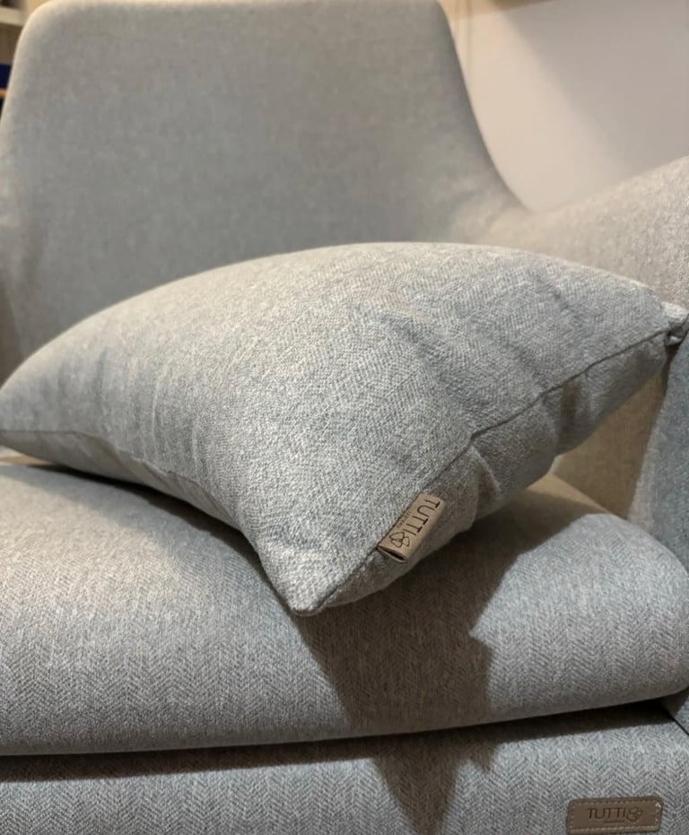 Tutti Bambini Oscar Rocking Nursing Chair Pebble Grey with Back Support Cushion