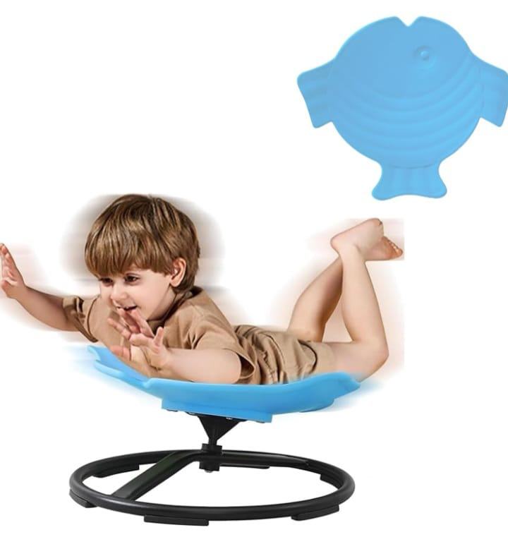 HoldOneLight Kids Sensory Swivel Chair for Autistic Kids (Blue)    
