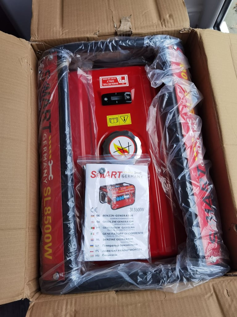 Brand New Smart Germany SL8500W Silent Professional Petrol Generator £1200RRP!
