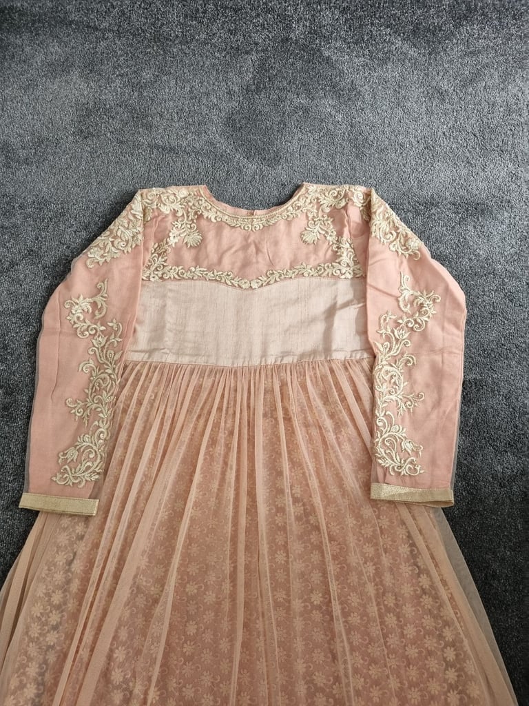 Asian Pakistani Wedding Party Long Maxi Dress New 