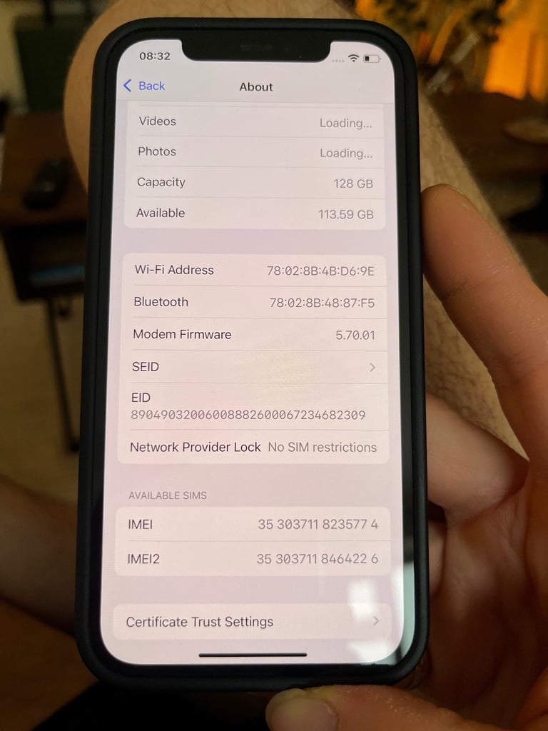 iPhone 12 128GB Unlocked - With Case