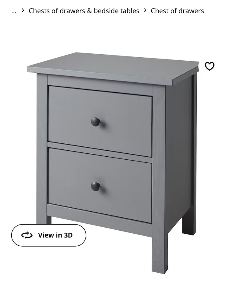 IKEA HEMNES chest of draws/ side table 
