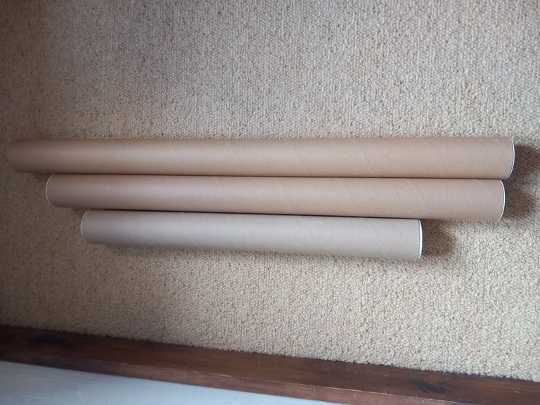 65 New mixed Cardboard Postal Tubes with end caps 