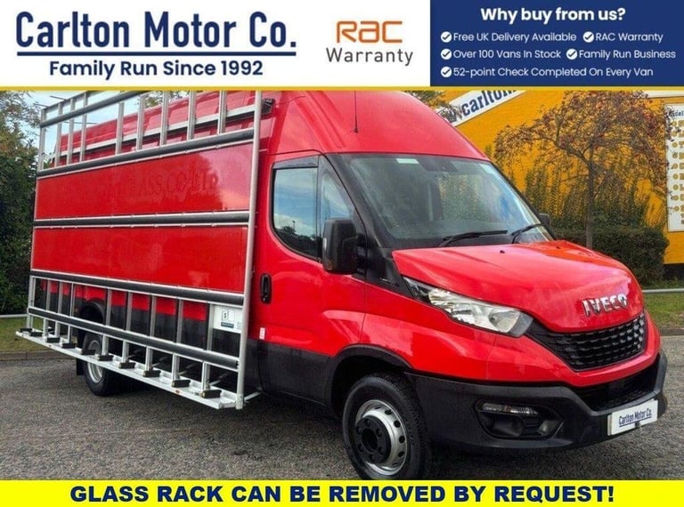 2020 Iveco Daily 3.0 70C18V 178 BHP [ FRAIL GLASS RACK CARRIER ] DRW PANEL VAN D