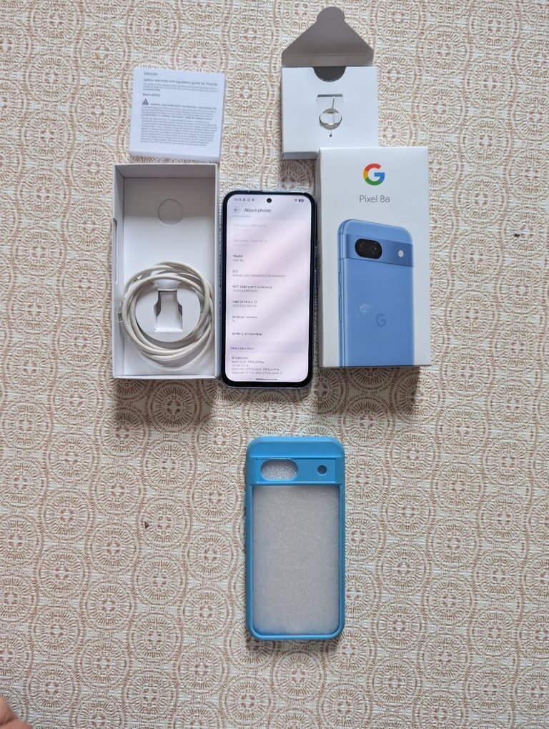 image for Google pixel 8A unlocked to any network in Immaculate condition like new dark blue 💙