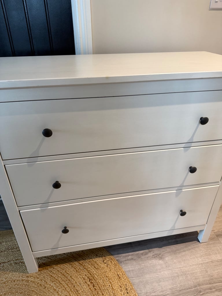 IKEA Hemnes chest of drawers white stain