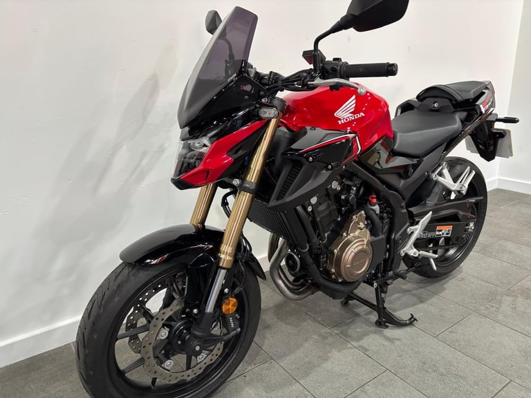 2022 Honda CB500F, 1,622 Miles, Stunning, Heated Grips, Radiator Guard, Hugger