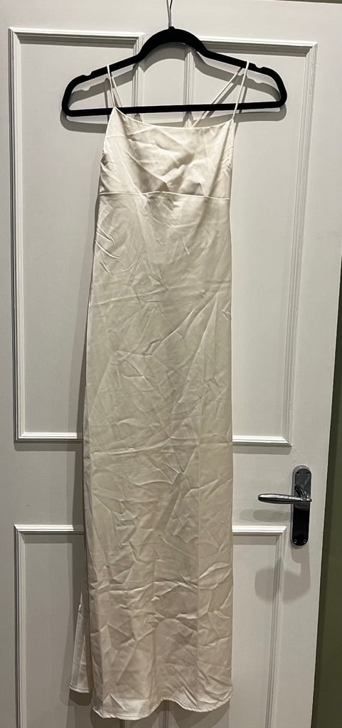 New White long maxi dress size 12 
