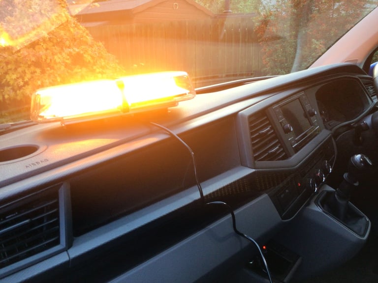 72 LED Car Roof Recovery Light Bar Warning Strobe Flashing Magnetic Beacon Amber.