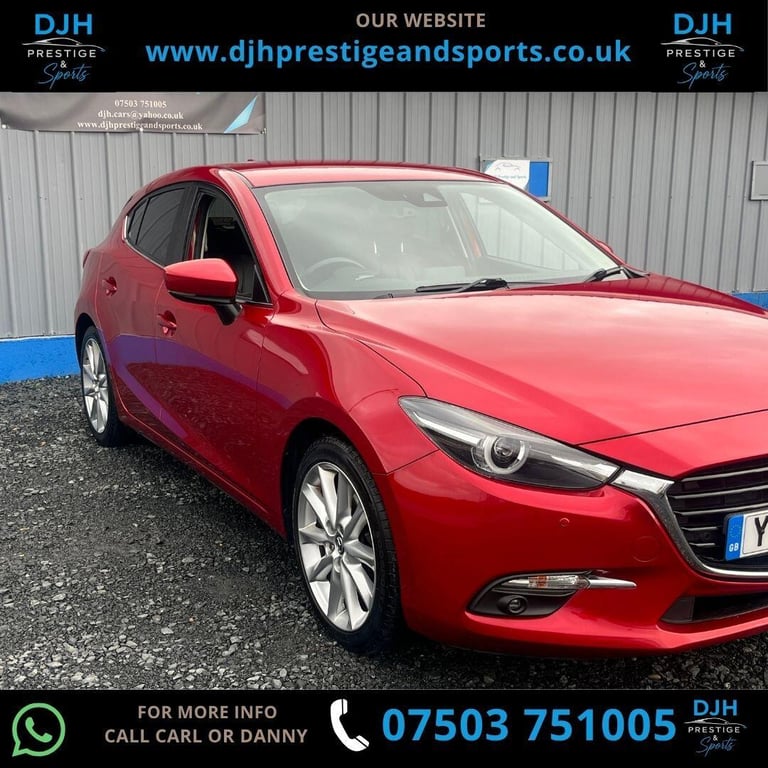 2017 Mazda Mazda3 2.0 SKYACTIV-G Sport Nav Euro 6 (s/s) 5dr HATCHBACK Petrol Manual