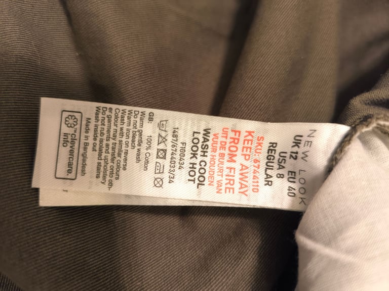 New Look Jacob Belted Trousers Size12 With Tags