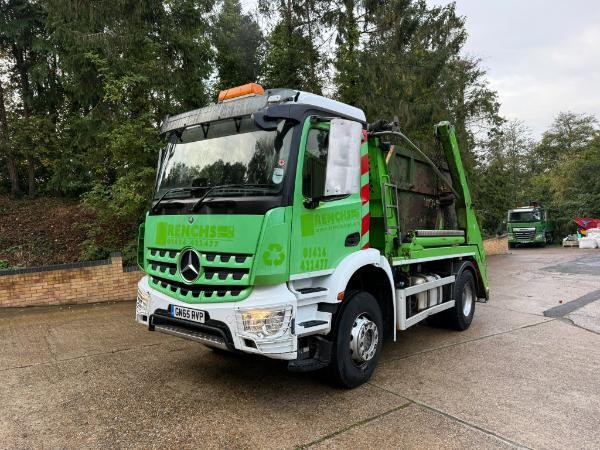 Mercedes 1824 Hyvalift Skip Loader 4x2 Extendable Arms Easy Sheet 