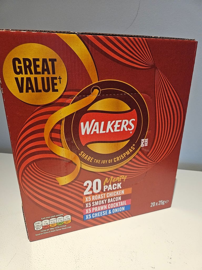 Walkers 20 Meaty Pack - £4