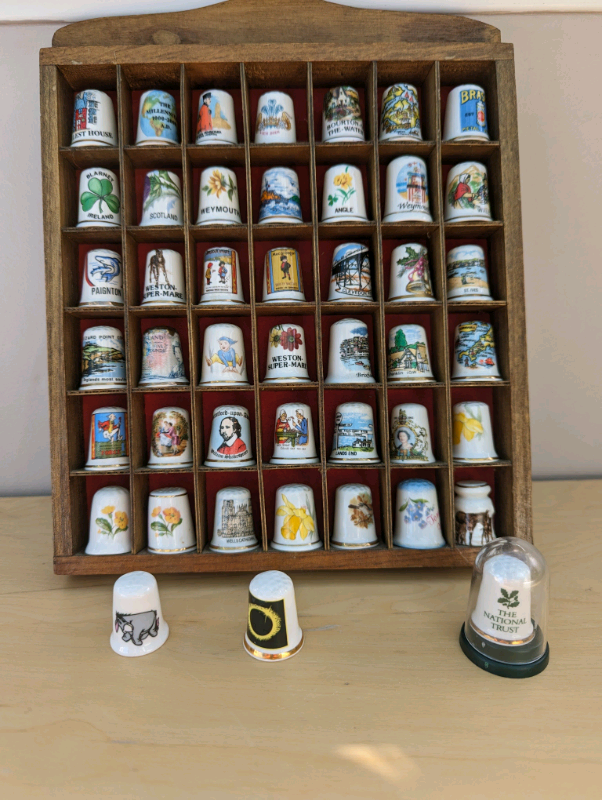 image for 42 Thimble Wooden Display Unit