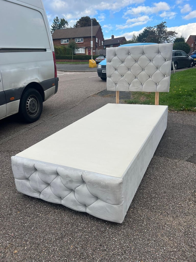 Single storage bed with mattress for sale 