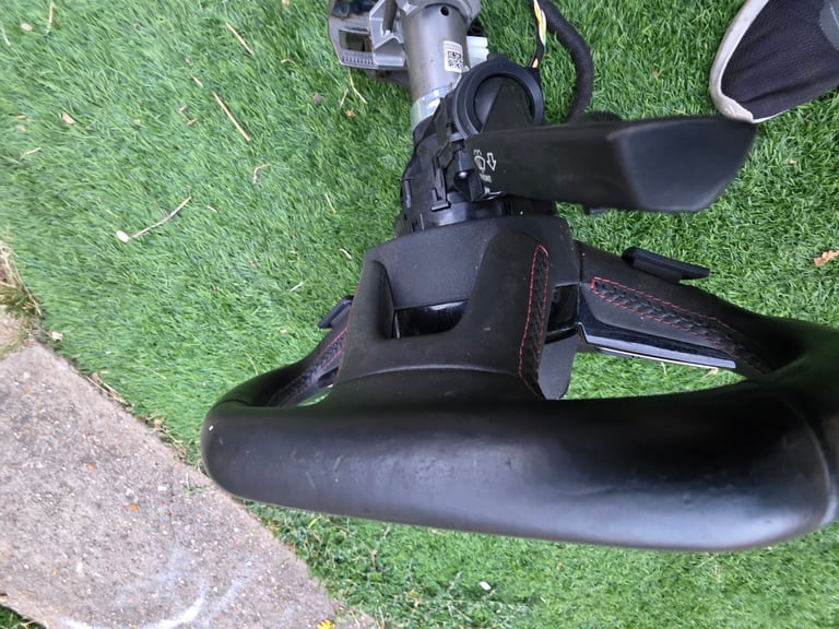 AUDI A5 FLAT BOTTOM MULTIFUNCTION LEATHER STEERING WHEEL Squib Breaking Parts 