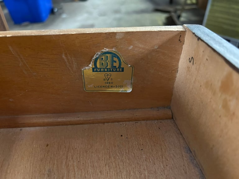 Antique B & E Furniture Art Deco Dressing Table