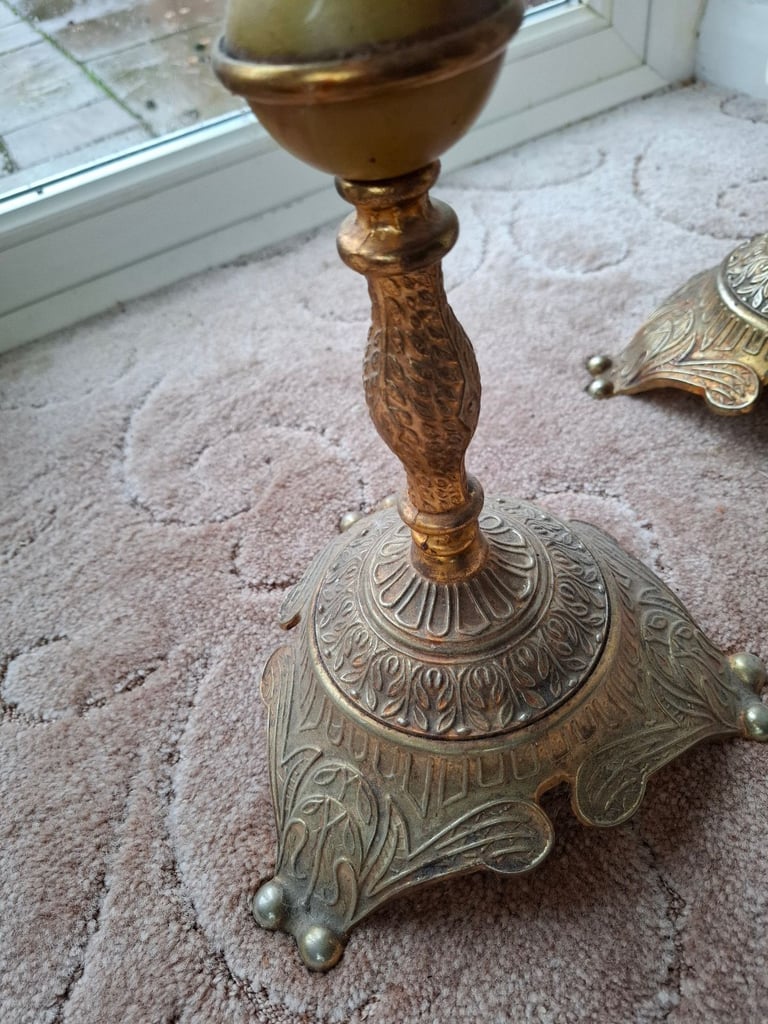 Vintage pair gentlemans club ashtrays / plant stands