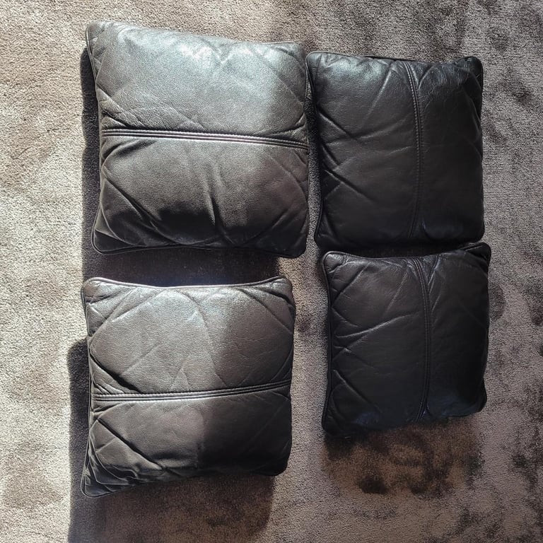 Free 4 Brown Leather Cushions