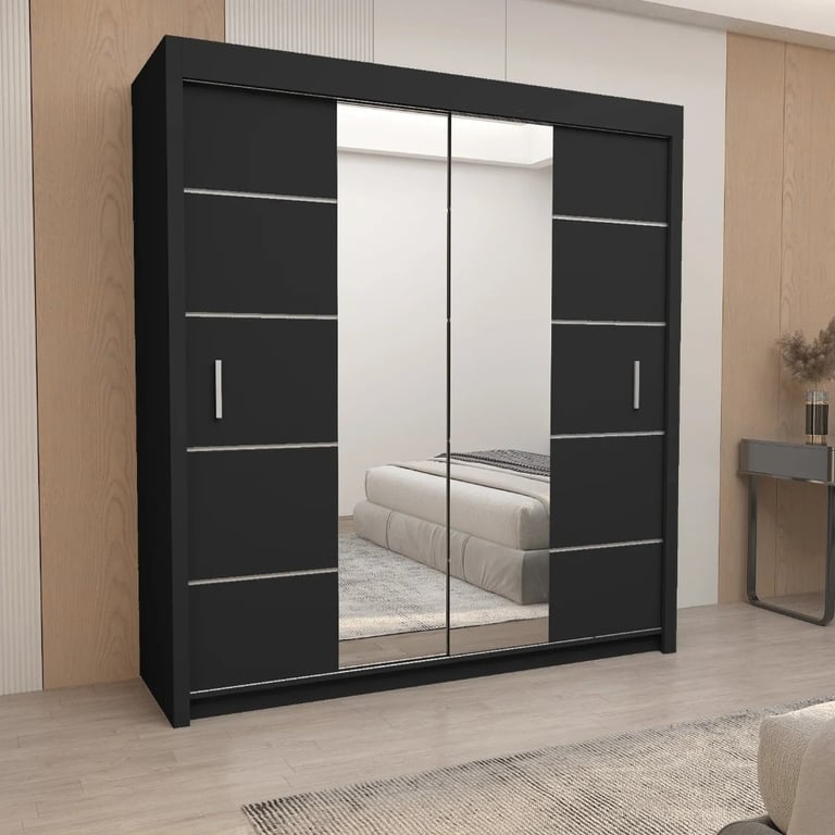 SALE ON Brand New 3/2 Doors Sliding Wardrobe Matte Finish with Mirrors in 6 diff Sizes