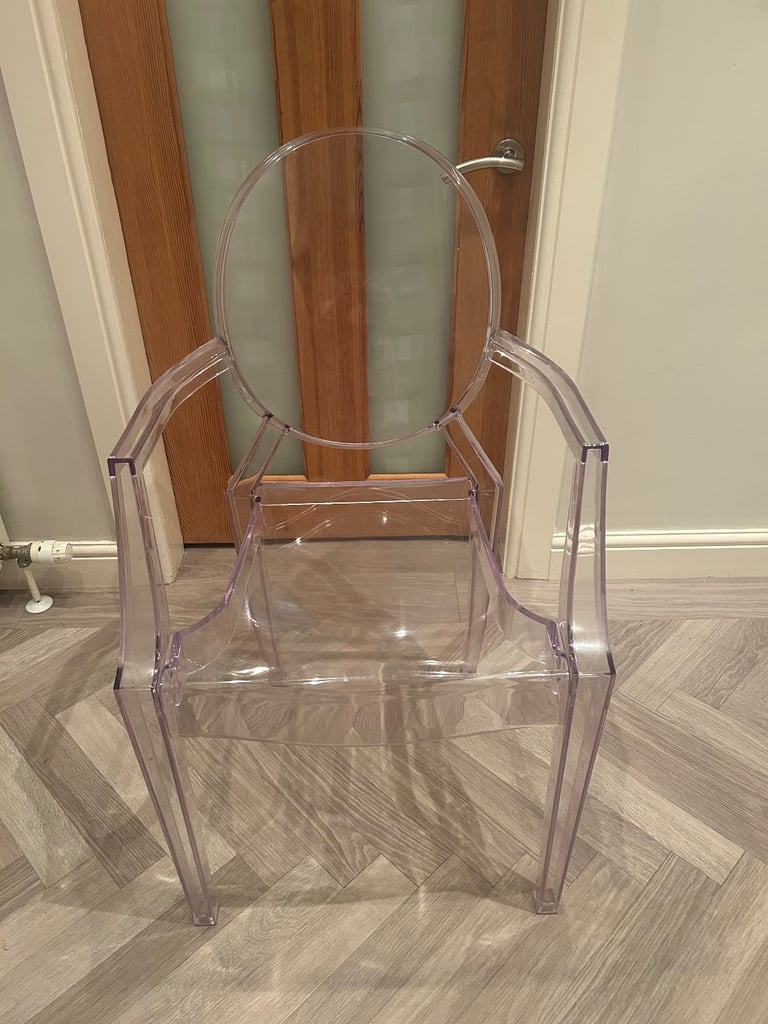 image for Ghost style clear transparent chair - good condition