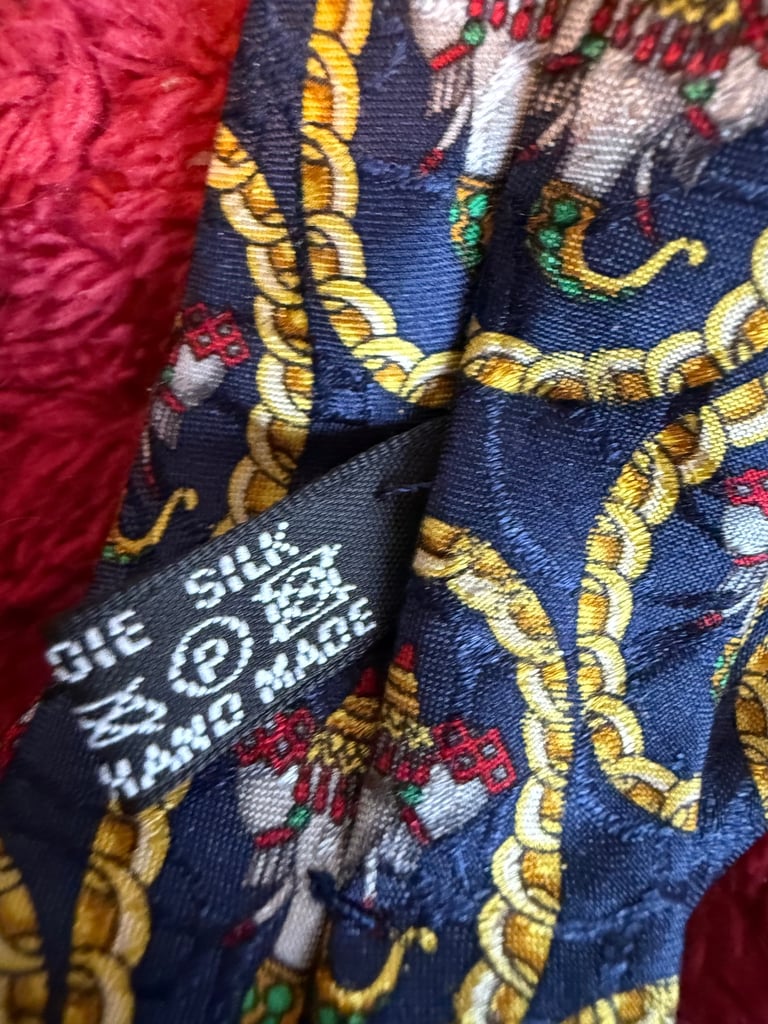 Vintage Christian Dior 100% silk handmade tie