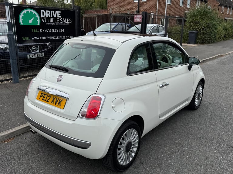 2012 Fiat 500 1.2 Lounge 3dr Dualogic [Start Stop] £20 Road Tax, ULEZ HATCHBACK Petrol Automatic
