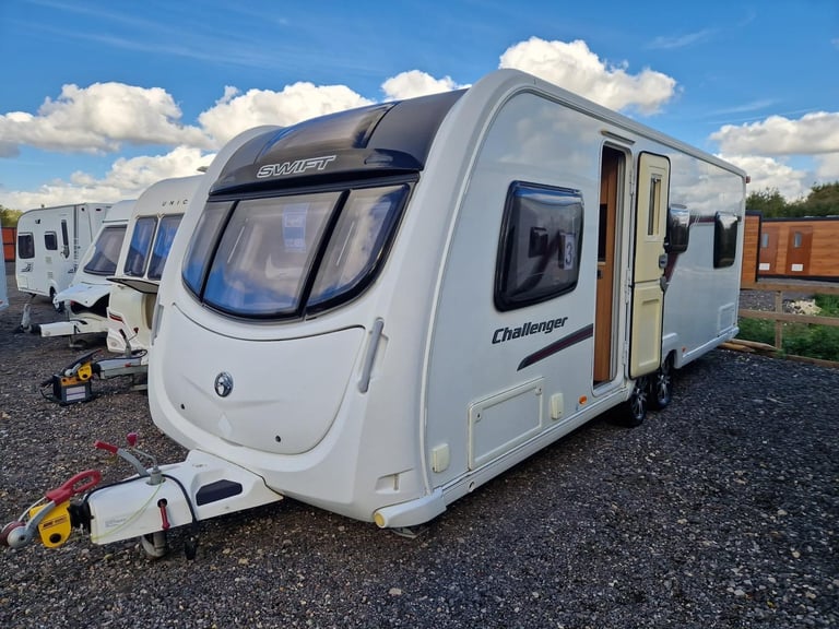 image for 2012 Swift Challenger 625 Twin Axle 6 Berth Fixed Bed Bunks TV Large Kitchen