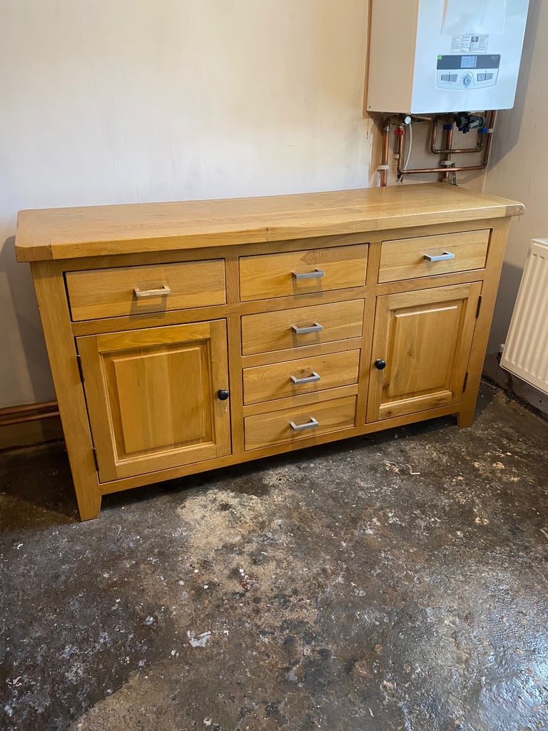 image for  WOODEN SIDEBOARD WITH 6 DRAWERS