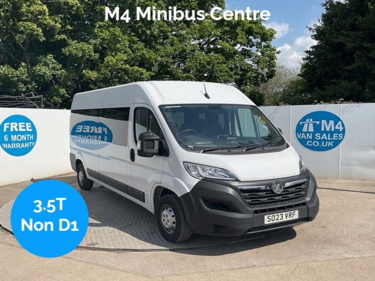 image for 2023 Vauxhall Movano CDTi 3500 BiTurbo Prime 15 Seat 3.5T Euro 6 Minibus Diesel Manual