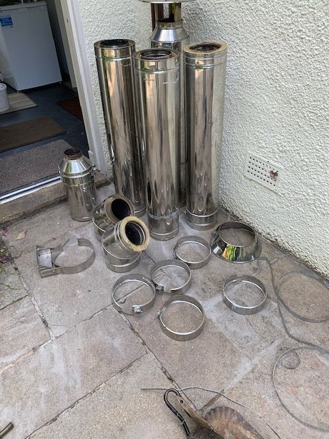 Insulated flue 5" suit wood burning stove