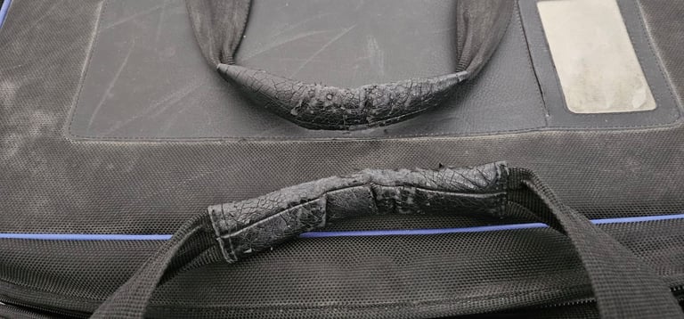 Sony camcorder bag with strap.