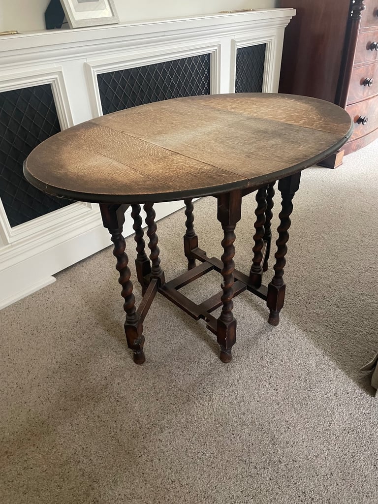 Antique Barley Twist Oval Table