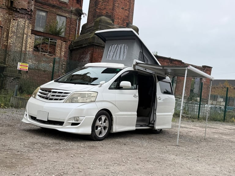 2007 Toyota Alphard 2.4 Campervan Side Conversion Pop Top Roof Camper Van Petrol Automatic