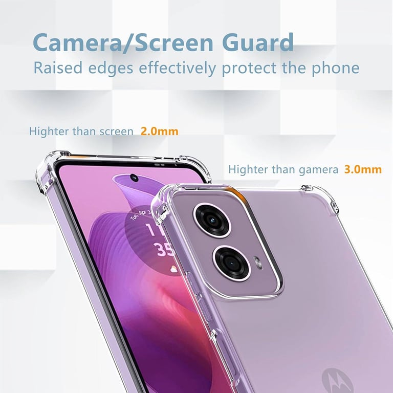 Transparent Anoowkoa TPU silicone case for Motorola Moto G24, G24 power, G04, G04s