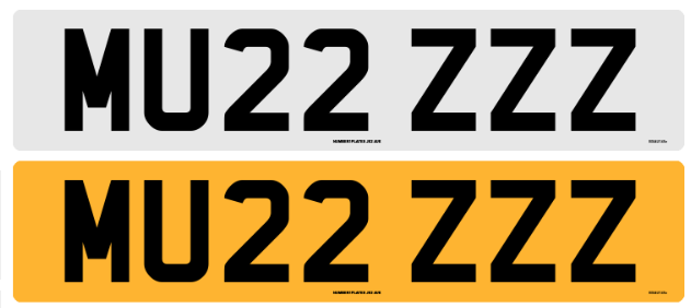 MUZZ NUMBER PLATE VANITY CHERISHED PRIVATE REGISTRATION MU22 ZZZ PERSONAL REG