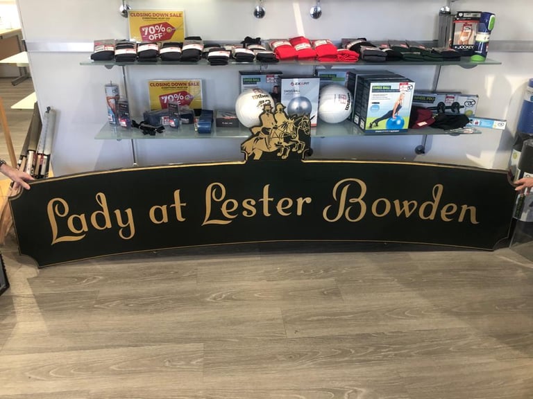 Original Lester Bowden shop sign