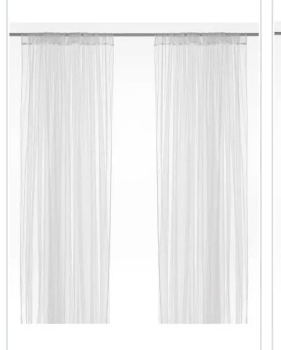 IKEA Lill curtains, extra long