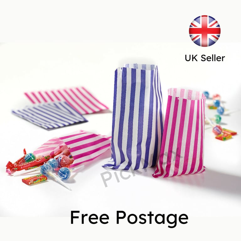 image for 8000 mix colour favour Food paper bags Job Lot Clearance Wholesale stock liquidation Sale