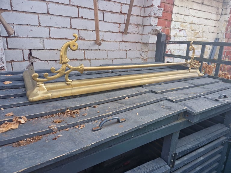 image for Brass fireplace surround 