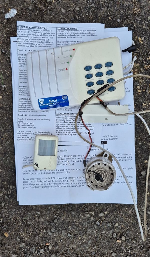 AUTOWATCH 650, SAS and IDM3 alarm system for camper caravan motorhome boat.