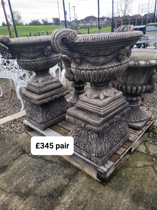 Tall stone garden flower pot planters in Armagh, County Armagh Gumtree