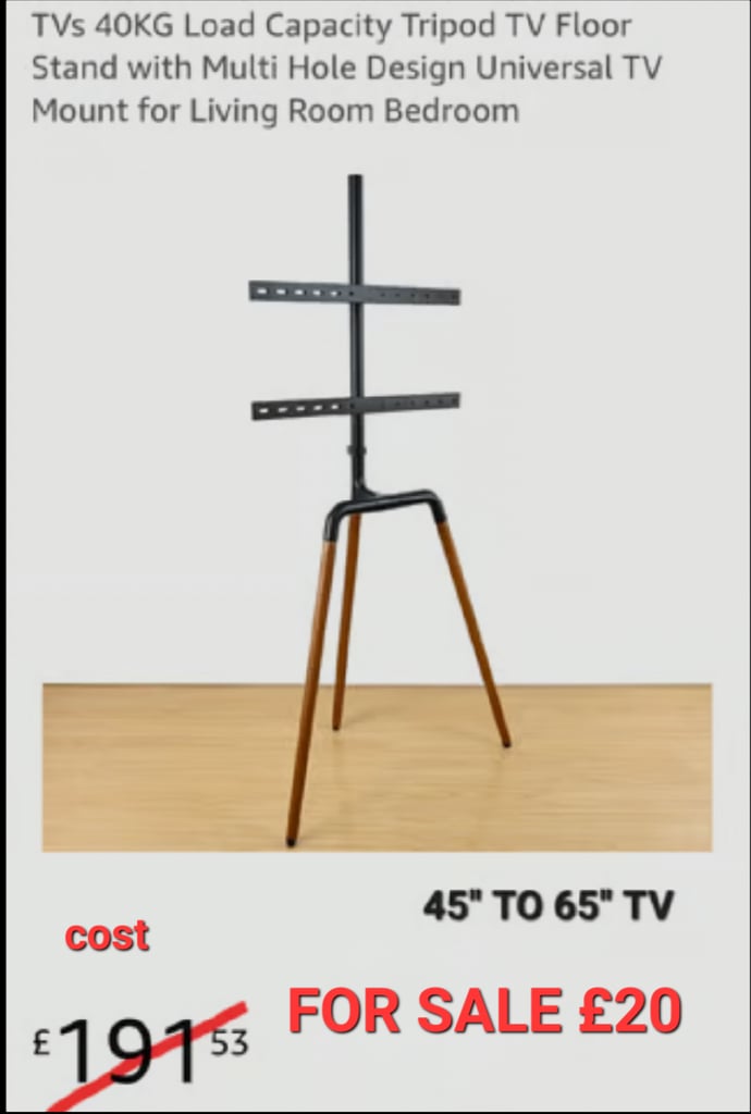 TV EASEL STAND  (swivel style)