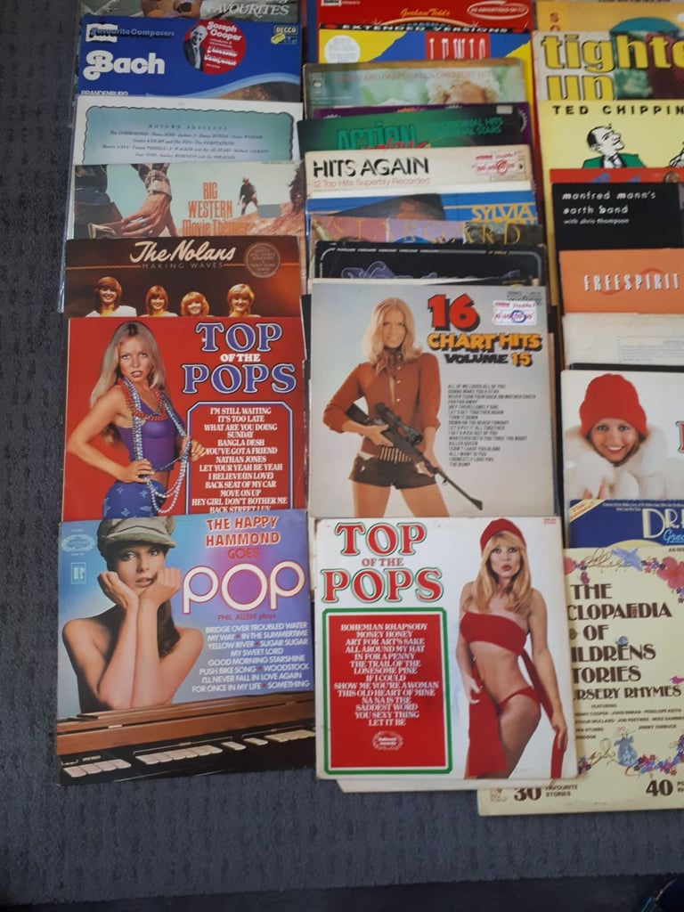 60+ Old Vinyls, LP, Long Plays from 60s & 70s, 80s. 331/3, 45 rpm, Pop Music, Funky, Classical