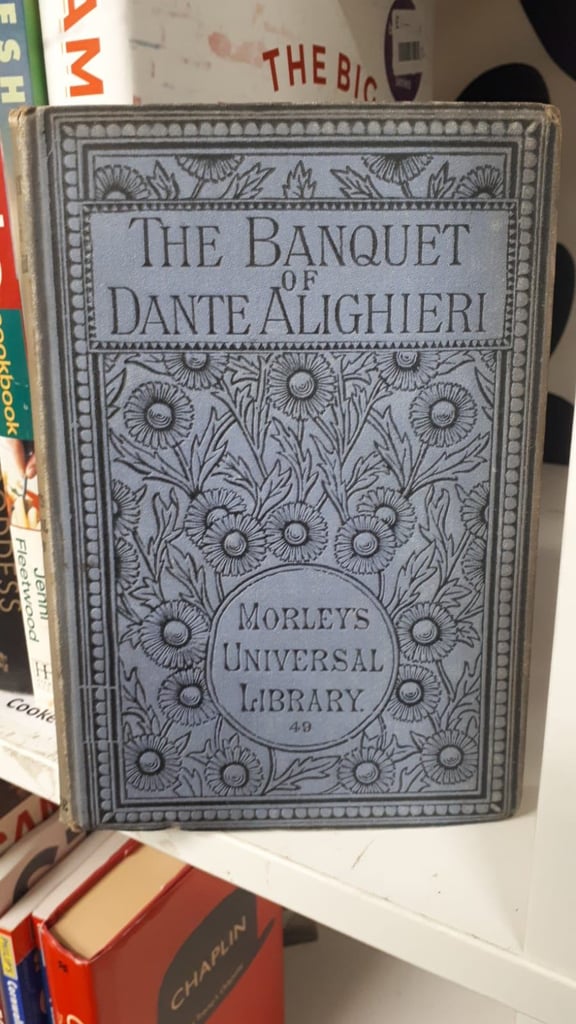 Il Convito The Banquet of Dante Alighieri, 1st Edition Rare Antique Old Book 1887