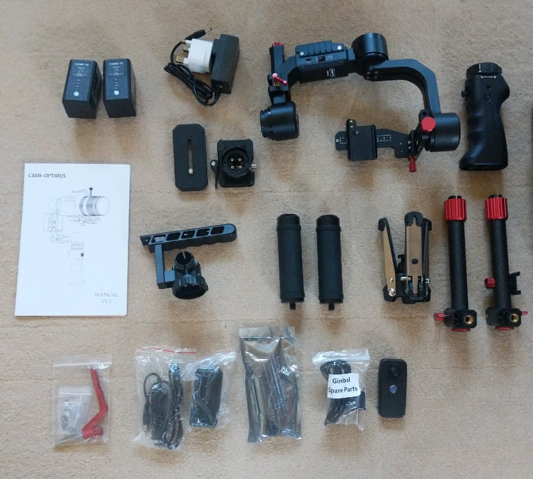 Camera gimbal stabilizer for DSLR and mirrorless camera